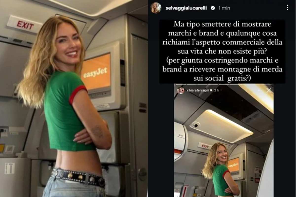 Chiara Ferragni vola con EasyJet, il commento di Selvaggia Lucarelli.